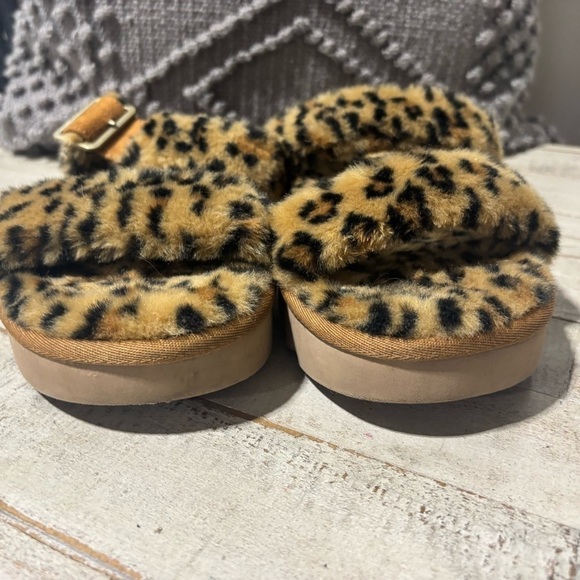 ❤️Koolabura by Uggs Furr-ah Cheetah Slides-Sz 11 - Picture 2 of 6